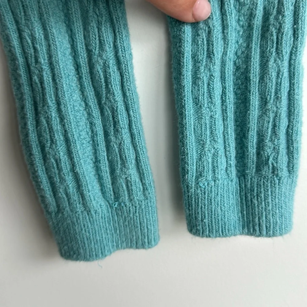Mini Boden size 5-6 teal sweater warm leggings - Picture 4 of 5